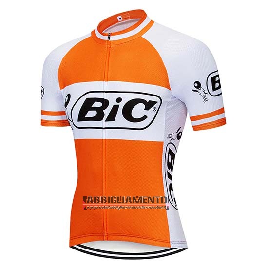 Abbigliamento Bic 2019 Manica Corta e Pantaloncino Con Bretelle Bianco Arancione - Clicca l'immagine per chiudere